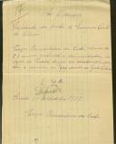 Requerimento feito por Teresa Bernardino ao Presidente da Junta de Paróquia de Colares para receber a esmola de 1$00 escudo do legado Colares.