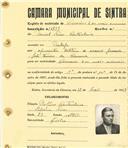 Registo de matricula de carroceiro 2 ou mais animais em nome de Daniel Pires Castanheira, morador em Dabeja, com o nº de inscrição 1739.