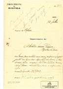 Construção de uma casa nas Azenhas do Mar em nome de António Nunes Pereira, com o Processo OB nº 383/1923, com a licença de construção nº 303 de 22/08/1923.