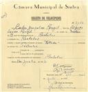 Registo de velocípede de marca Valadas, com o nº 7148, em nome de Carlos Gonçalves Rangel, morador em Ranholas.