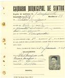 Registo de matricula de velocipedista em nome de Abel Marques, morador em Vila Verde, com o nº de inscrição 2139.