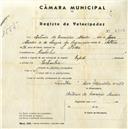 Registo de velocípede de marca Rapid, com o nº 4632, em nome de António da Conceição Mendes, morador em Ranholas.