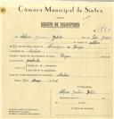 Registo de velocípede de marca Origan, com o nº 7780, em nome de Alfredo Justino Galrão, morador em Machado.