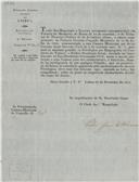 Circular dirigida ao presidente da Câmara Municipal de Belas proveniente de Pedro José de Oliveira, chefe da 4ª Repartição da Administração de Lisboa, solicitando que sejam guardados os privilégios aos empregados no contrato de tabaco.