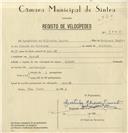 Registo de velocípede com o nº 8000, em nome de Agostinho de Oliveira Duarte, morador em Baratã.