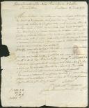 Carta dirigida aos diretores da negociação da nau da Rainha de Nantes proveniente de Geraldo Broomcamp de Almeida a propósito do pagamento de uma carga de pau Sapão enviado para a Holanda.