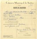 Registo de velocípede de marca Raio, com o nº 7538, em nome de Domingos Sebastião da Silva Vistas, morador em Morelena.