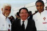 Comemoração do lançamento da primeira pedra da casa das seleções de Sintra, com a presença dos jogadores da Seleção Nacional de Futebol.