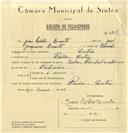 Registo de velocípede de marca Cycles Pombal com motor, com o nº 6304, em nome de João Lobo Duarte, morador em Paiões.