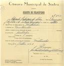 Registo de velocípede com o nº 6528, em nome de Eduardo Rodrigues da Silva, morador em Fontanelas.