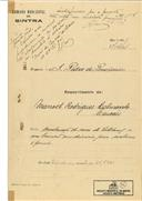 Construção de moradia em Chão de Meninos em nome de Manuel Rodrigues Calmante, com o Processo nº OB 154/1921, com a licença de construção nº 95 de 26/05/1921.