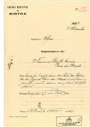 Construção de moradia em Praia das Maçãs, em nome de Francisco Silvestre Cosme, com o Processo OB nº 567/1924, com a licença de construção nº 429 de 17/11/1924.