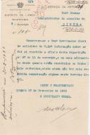 Ofício do do Secretário Geral da 3ª Repartição do Governo Civil de Lisboa, ao Administrador do Concelho de Sintra, referente ao encerramento de Clubes.