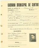 Registo de matricula de velocipedista em nome de José Fernandes, morador em Massamá, com o nº de inscrição 1894.