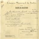 Registo de velocípede com o nº 5972, em nome de José Fernandes Jacinto, morador em Ranholas.