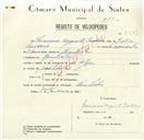 Registo de velocípede de marca Olga, com o nº 8566, em nome de Severiano Augusto Cardoso, morador em Ranholas.
