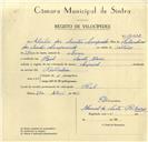 Registo de velocípede de marca Especial, com o nº 10032, em nome de Alcilio dos Santos Campanudo, morador em Ral.