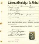 Registo de matricula de carroceiro de 2 ou mais animais em nome de César Luís, morador em Negrais, com o nº de inscrição 2049.