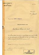 Ampliação de moradia na Rua João de Deus, em Sintra, em nome de Luís Eduardo Silveira da Mota, com o Processo nº OB 34/1922, com a licença de construção nº 12 de 04/02/1922 e com a licença de utilização nº 75 28/03/1923.