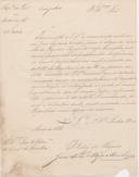 Ofício de João Félix, Delegado do Tesouro da Repartição de Fazenda do Distrito de Lisboa, ao Administrador do Concelho de Sintra, referente à nomeação de José Inácio Coelho, para o lugar de escrivão de Fazenda suplente.