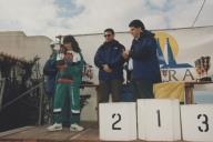 Rui Pereira, vereador da Câmara Municipal de Sintra, durante a entrega de troféus aos participantes da corrida "Fim da Europa".