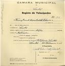 Registo de velocípede de marca Alfa, com o nº 146, em nome da Firma Jacinto Lopes Baeta & Filhos, com sede em Sintra. 