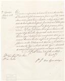 Circular dirigida ao presidente da Câmara Municipal de Belas proveniente de Joaquim José Dias Lopes de Vasconcelos, secretário geral do Governo Civil, solicitando a nomeação de um lavrador do Concelho, para comparecer à eleição do vogal e substituto da comissão de inspeção geral do terreiro público a realizar em Santarém.