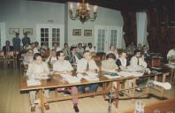 Sessão da Assembleia Municipal na sala da Nau do Palácio Valenças.