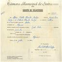 Registo de velocípede de marca Helios, com o nº 4780, em nome de Maria Odete Abrantes Cantiga, moradora em Algueirão.