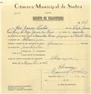 Registo de velocípede com o nº 6716, em nome de José Gomes Pinho, morador em Albarraque.