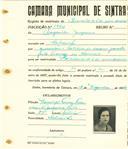Registo de matricula de carroceiro de 2 ou mais animais em nome de Margarida Joaquina, moradora em Cabecinha, com o nº de inscrição 1900.