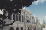 Obras na fachada principal do casino de Sintra.