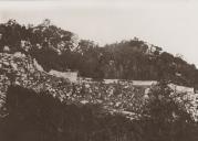 Vista parcial do Castelo dos Mouros em Sintra.