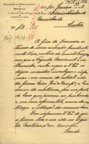 Ofício do Delegado da Procuradoria da República, João Alfredo Antunes dos Santos, ao Administrador do Concelho de Sintra, pedindo para ser investigado e informado acerca da atual sede da firma Lino José & Companhia, e saber se existem bens que possam ser penhorados.