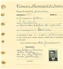 Registo de matricula de carroceiro em nome de Joaquim António, morador em Mastrontas, com o nº de inscrição 1784.