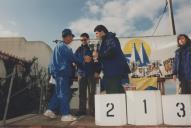 Rui Pereira, vereador da Câmara Municipal de Sintra, durante a entrega de troféus aos participantes da corrida "Fim da Europa".