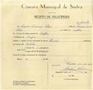 Registo de velocípede de marca Nacional, com o nº 10042, em nome de Luciana Lourenço Calças, moradora em Assafora.