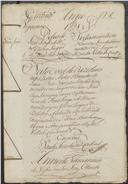 Feito de cível de resíduos de testamento contra Narciso José da Rosa, morador em São João das Lampas, enquanto testamenteiro de João Jorge, morador no mesmo lugar.