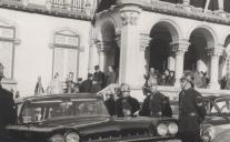 Funeral do Visconde de Asseca, junto aos Paços do Concelho, no Largo Dr. Virgílio Horta em Sintra.