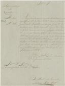 Carta dirigida ao presidente da Câmara Municipal de Belas proveniente de António João Verol, Administrador do Concelho, solicitando o envio do valor dos rendimentos do Concelho do ano económico de 1840 a 1841, de modo a extrair os valores relativos à terça.