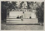 Stand da carreira de tiro nas festas de Nossa Senhora do Cabo Espichel na Freguesia de São Pedro de Sintra.