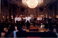 Concerto  com a Orquestra de Câmara Escocesa, durante o festival de música de Sintra, na sala de música do Palácio Nacional de Queluz.