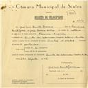 Registo de velocípede de marca Oriental, com o nº 5949, em nome de José Luís Benito Serrano, morador em Quinta das Labruscas, Madre Deus.
