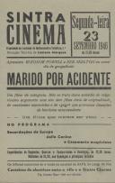 Programa do filme "Marido por acidente" com a participação dos atores Eleanor Powell e Red Skelton.