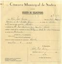 Registo de velocípede de marca Pelegrino, com o nº 7982, em nome de Vítor José Névoa, morador em Rua José Antunes dos Santos, Sintra.