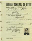 Registo de matricula de velocipedista em nome de Joaquim Duarte, morador na Chilreira , com o nº de inscrição 1772.