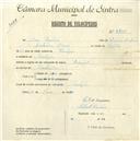 Registo de velocípede Especial, com o nº 4731, em nome de José Emídio, morador em Cortezia.