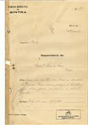 Construção de moradia com garagem na Avenida Cândido dos Reis em Belas em nome de Ernesto Luís de Sousa, com o Processo nº OB 493/1921, com a licença de construção nº 252 de 14/11/1921.