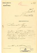 Construção de uma moradia em Galamares em nome de Amado Faria com o Processo OB nº 269/1925, com a licença de construção nº 268 de 07/09/1925.