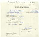 Registo de velocípede de marca Graça, com o nº 8478, em nome de Graça & Graça Lda, Irmãos, morador em Queluz.